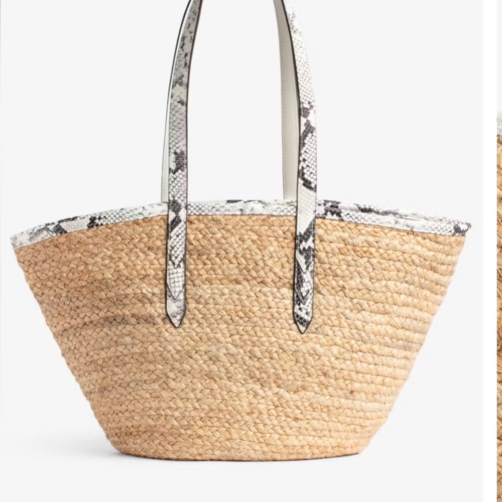 IMAIM Straw Tote Bag with Palm Tree Design - Picture 12 of 14